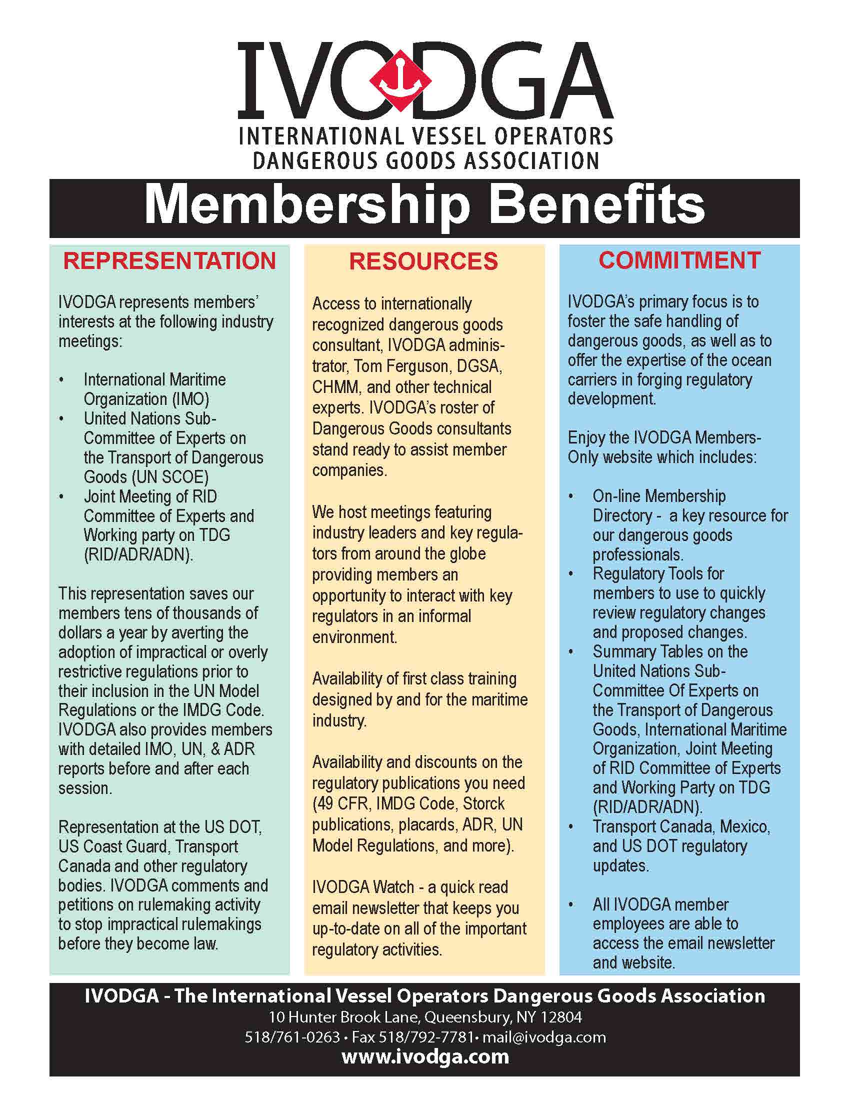 IVODGA Member Benefits
